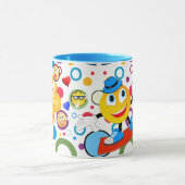Mug de conception Emoji de bande dessinée couleur  (Centre)