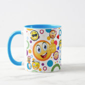 Mug de conception Emoji de bande dessinée couleur  (Gauche)
