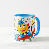 Mug de conception Emoji de bande dessinée couleur (Devant droit)
