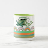 Mug de conception géométrique avec Accent Feuille  (Centre)