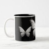 Mug de conception papillon noir et blanc (Gauche)