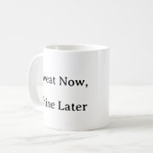 Mug de conditionnement physique - Sweat Now Shine (Devant gauche)