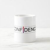 Mug de confiance graphique - Dégradé du coucher du (Centre)