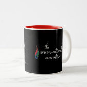 Mug de convention virtuelle (rouge, 11 onces) (Devant droit)