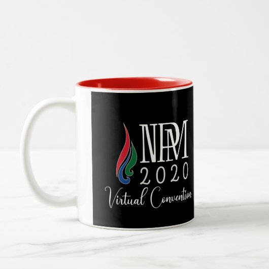 Mug de convention virtuelle (rouge, 11 onces) (Gauche)