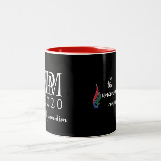 Mug de convention virtuelle (rouge, 11 onces) (Centre)