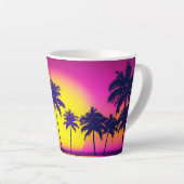 Mug de coucher de soleil tropical avec palmiers tl (Angle droit)