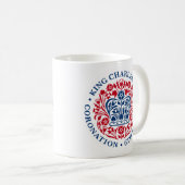 Mug de couronnement 2023 (rouge et bleu) (Devant droit)