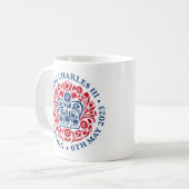 Mug de couronnement 2023 (rouge et bleu) (Devant gauche)
