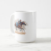 Mug de course de chevaux (Devant gauche)