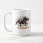 Mug de course de chevaux (Gauche)
