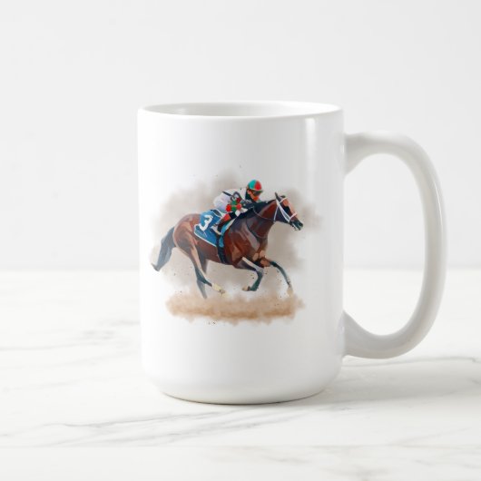 Mug de course de chevaux (Droite)