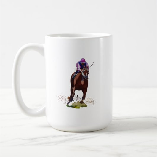 Mug de course de chevaux (Gauche)