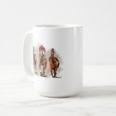 Mug de course de chevaux (Devant gauche)
