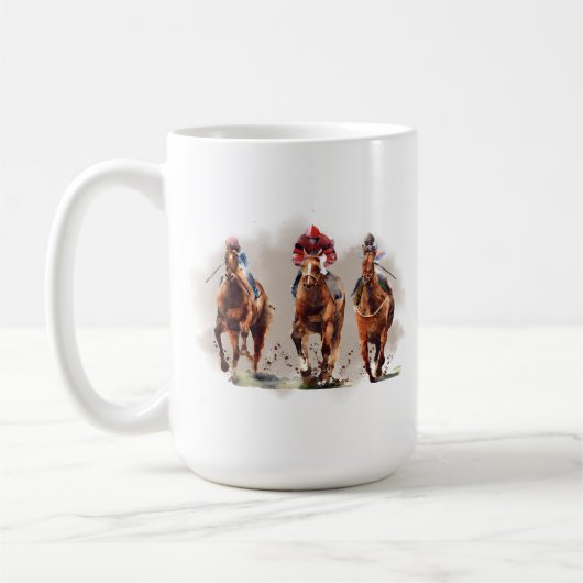 Mug de course de chevaux (Gauche)