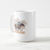 Mug de course de chevaux (Devant gauche)