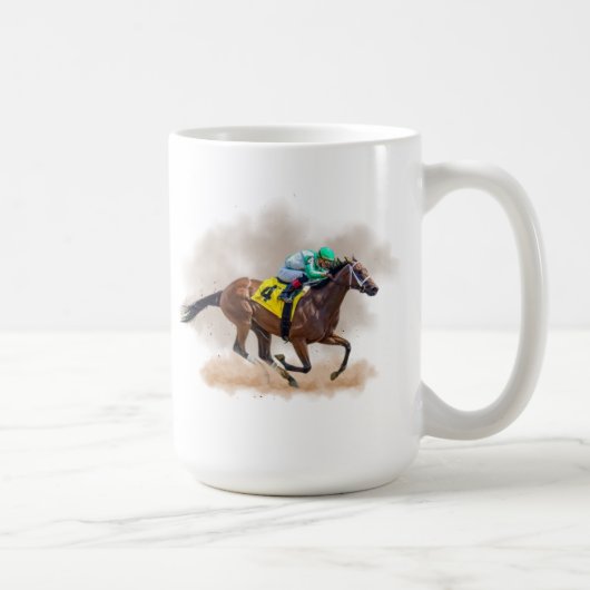 Mug de course de chevaux (Droite)