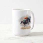 Mug de course de chevaux (Devant droit)