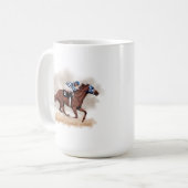 Mug de course de chevaux (Devant gauche)