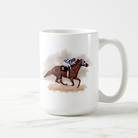 Mug de course de chevaux (Droite)
