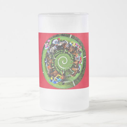Mug de course de chevaux (Centre)