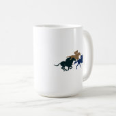 Mug de course de chevaux (Devant droit)