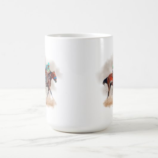 Mug de course de chevaux (Centre)