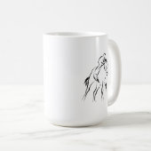 Mug de course de chevaux (Devant droit)