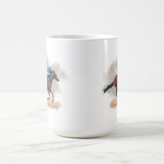 Mug de course de chevaux (Centre)