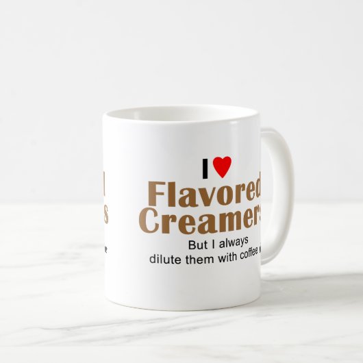 Mug de crème aromatisée (Devant droit)