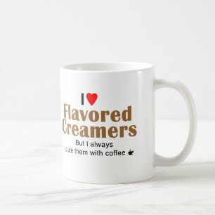Mug de crème aromatisée