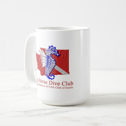 Mug de crête de SeaHorse (Devant gauche)