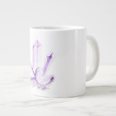 Mug de cristal de cristal d'Améthyste (Devant droit)