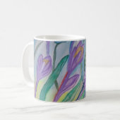 Mug de crocus de printemps Abstrait (Devant gauche)