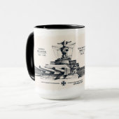 Mug de cuirassé Deutschland (Devant gauche)