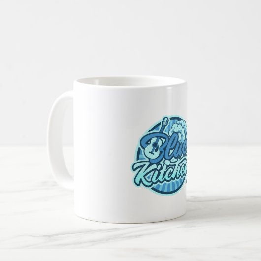 Mug de cuisine bleue (Devant gauche)