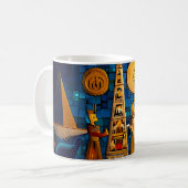 Mug de cuisine Égypte Hiéroglyphes Jeux de café (Devant gauche)