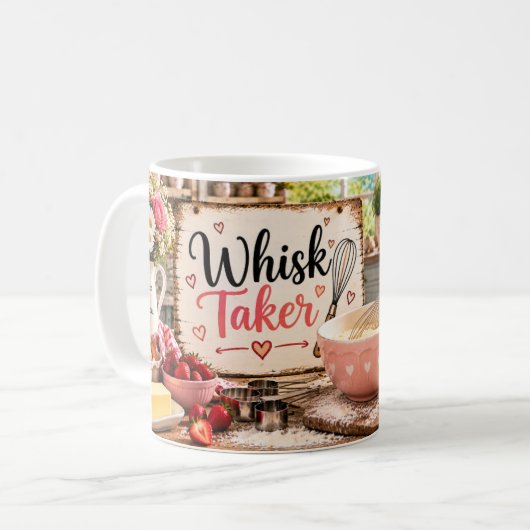Mug de cuisson rose Whisk Taker (Devant gauche)