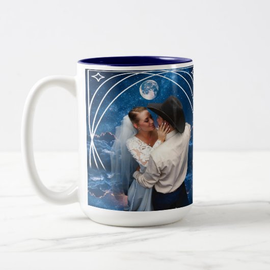 Mug de danse romantique des mariés - Cadeau de mar (Gauche)