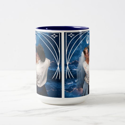 Mug de danse romantique des mariés - Cadeau de mar (Centre)