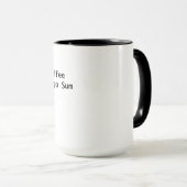 Mug De Decartes de café somme donc (Devant droit)
