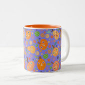 Mug de défilé violet Citrouille (Devant droit)