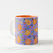 Mug de défilé violet Citrouille (Devant gauche)