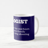 Mug de définition audiologiste hilarante (Devant droit)