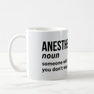 Mug de définition de l'anesthésiste Witty