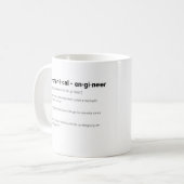 Mug de définition de l'ingénieur mécanique (Devant gauche)