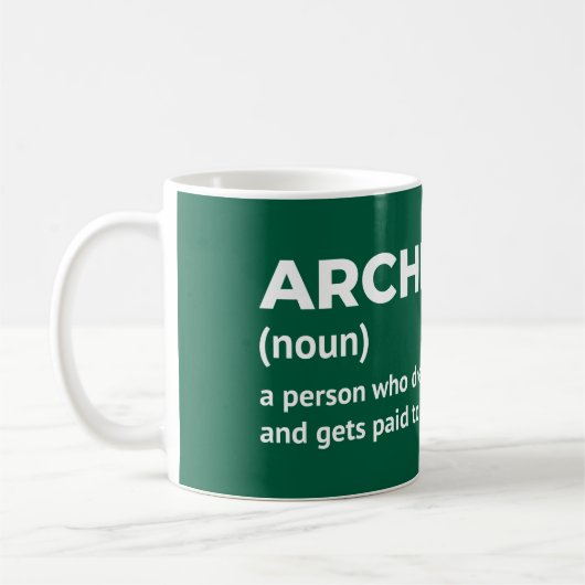 Mug de définition de Witty Architect (Gauche)