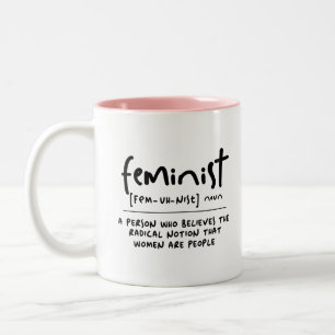 Mug de définition féministe amusante