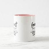 Mug de définition féministe amusante (Centre)