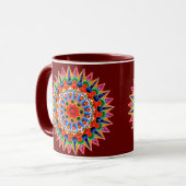 Mug de design de folklore coloré (Devant gauche)